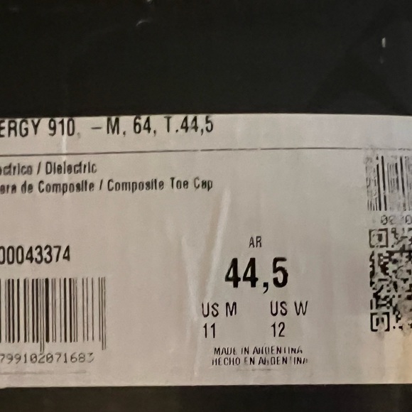 Voran, safety shoe.  Size 45, men’s 11 - Picture 6 of 6